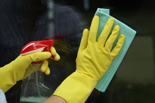 Deep cleaning team preparing equipment safely before a Wembley property clean