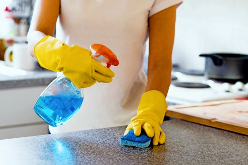 Deep cleaning of tiled flooring in a Wembley commercial property