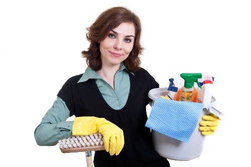 Cleaning team carrying out an intensive property deep clean