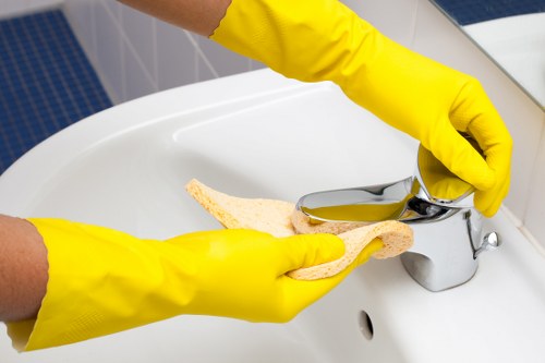 Wembley deep cleaning team refreshing a commercial office space